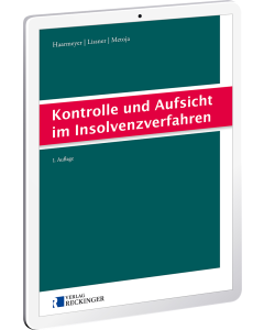 Cover des Handbuchs für Kontrolle und Aufsicht im Insolvenzverfahren