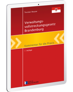 Cover des Verwaltungsvollstreckungsgesetzes Brandenburg